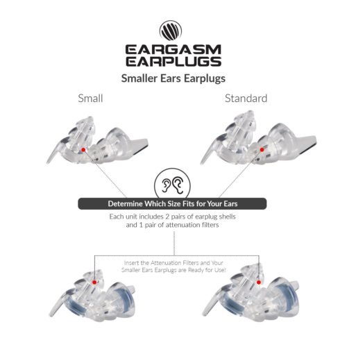 Eargasm Smaller Ears Earplugs for Concerts Musicians Motorcycles Noise Sensitivity Disorders and More! Two Different Sizes Included to Accommodate Sma 9