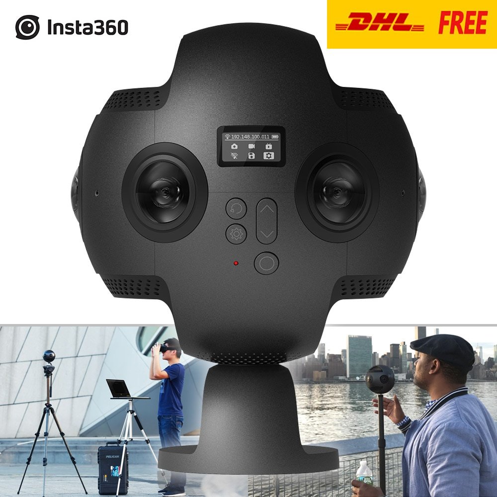 Insta360 Pro 8K 360 VR Video Camera 4K 100fps