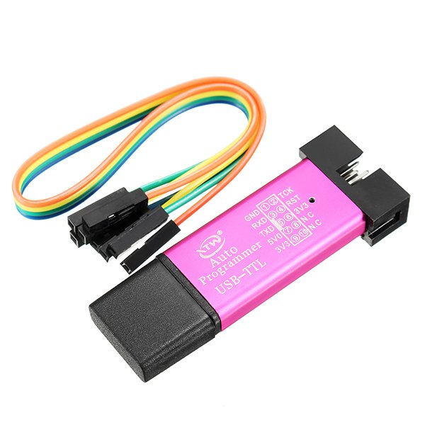 3pcs 5V 3.3V SCM Burning Programmer Automatic STC Download Cable USB To TTL USB To Serial Port Baud Rate 115200 500MA Self-Recovery Fuse CH340 + SCM C 2