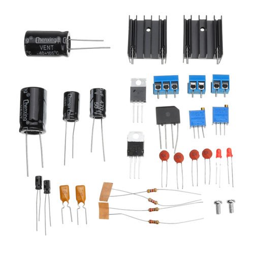 DIY LM317+LM337 Negative Dual Power Adjustable Kit Power Supply Module Board Electronic Component 3
