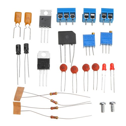 3pcs DIY LM317+LM337 Negative Dual Power Adjustable Kit Power Supply Module Board Electronic Component 2