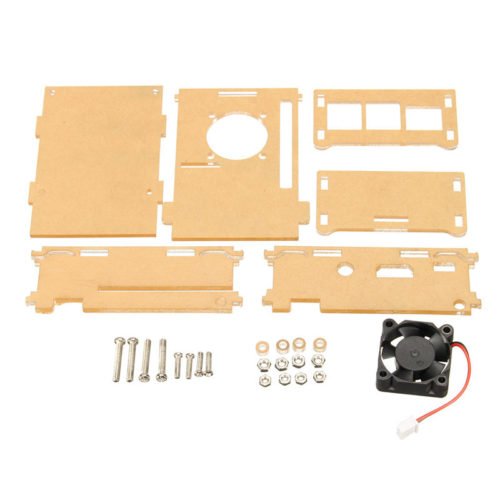 Transparent Clear Case Enclosure Box + Cooling Fan For Raspberry Pi 2 Model / B+ 2