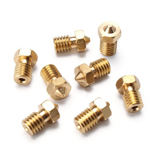 Geekcreit® 8Pcs Four Sizes V6 Brass Nozzle For 1.75mm Filament Nozzle Extruder Print Head 3D Printer Accessories 3