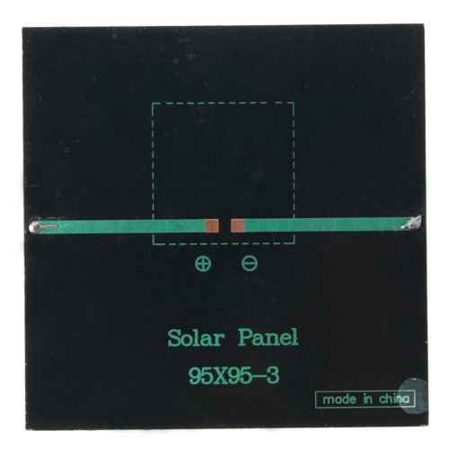 5Pcs 5.5V 1W 180mA Polycrystalline 95mm x 95mm Mini Solar Panel Photovoltaic Panel 6