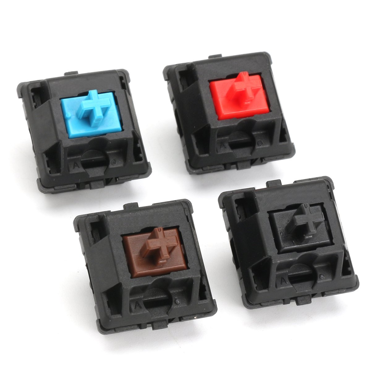 4Pcs A Set 3 Pin Brown Red Blue Black Switch For Mechanical Gaming ...