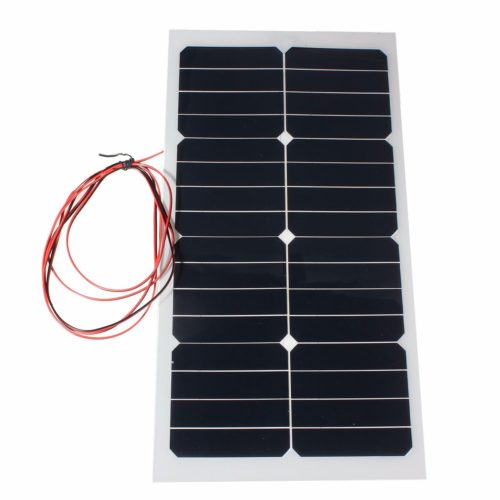 20W 12V 54CM x 28CM Photovoltaic semi flexible Solar Panel With 3M Cable 3