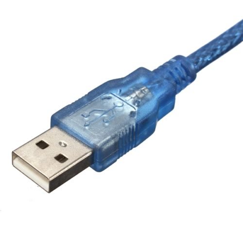 5pcs 30CM Blue Male USB 2.0A To Mini Male USB B Cable For Arduino 4