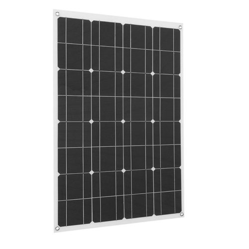 80W 12V Semi Flexible Waterproof Solar Panels With 1.5m Cable 3