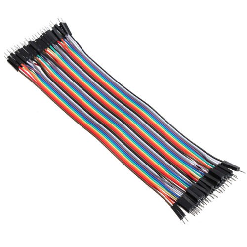 40pcs 20cm Male To Male Color Breadboard Cable Jumper Cable Dupont Wire 2