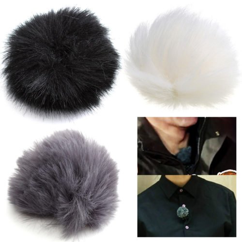 3 Colors Fur Windscreedn Wind Shield Wind Muff for Lapel Lavalier Microphone Mic 1