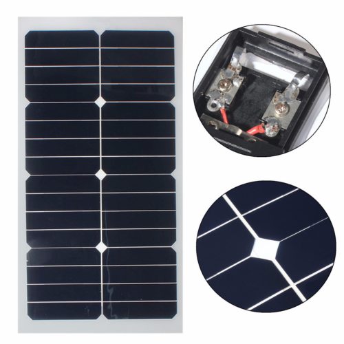 20W 12V 54CM x 28CM Photovoltaic semi flexible Solar Panel With 3M Cable 2