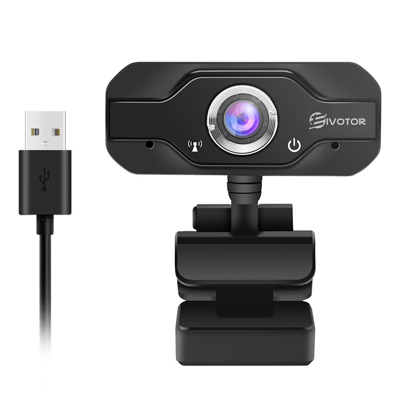 EIVOTOR 1080P HD CMOS Sensor Webcam Adjustable Angle Computer Camera