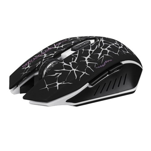 Azzor M6 2400dpi Rechargeable 2.4GHz Wireless Backlit Optical Mouse Silent Mouse 4