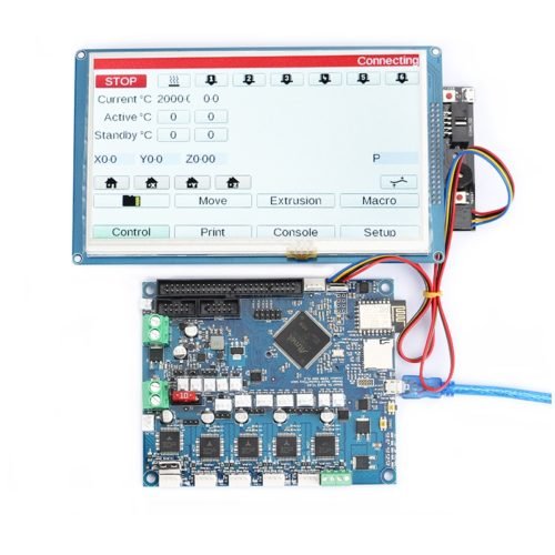 Duet Wifi V1.03 Upgraded Controller Board Advanced 32bit Mainboard With 7 inch PanelDue Color Touch Screen For 3D Printer CNC Machine 1