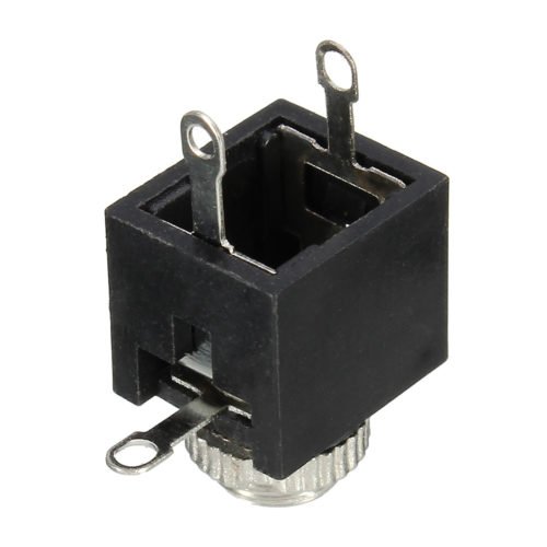 100pcs PCB Panel Mount 3.5mm Female Earphone Socket Jack Connector 4