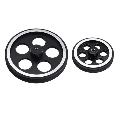 95mm/65mm Aluminum Alloy Frame Wheel + 12v DC Motor with Cable DIY Kit for Smart Chasssis Car Part 2