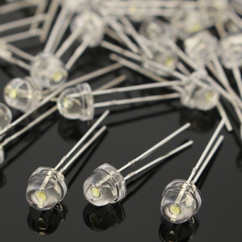 500pcs F5 5mm White Bright Diode Straw Hat Super Light LED Assortment Kit 2