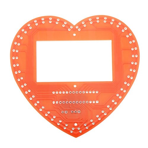 DIY Seven Color Heart Shaped LED Flow Lamp Production Kit DIY LED Flash Kit 10