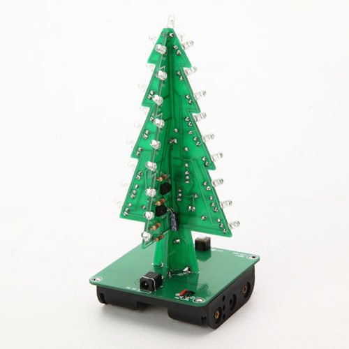 5Pcs Geekcreit® DIY Christmas Tree LED Flash Kit 3D Electronic Learning Kit 3