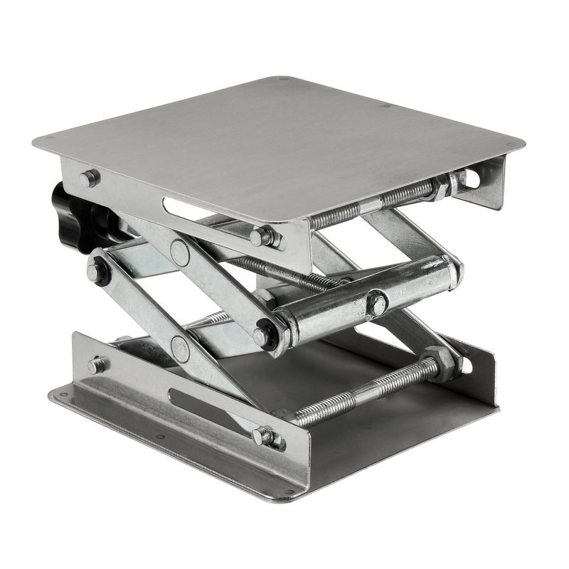 4 X 4" Stainless Steel Lifting Platform Lab Stand Laboratory Manual