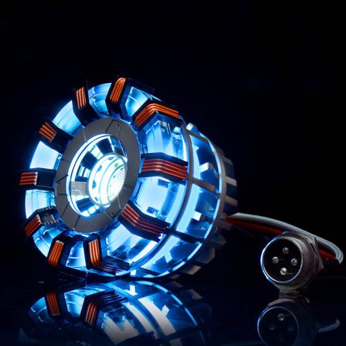 MK2 Acrylic Tony ARC Reactor Model DIY Kit USB Chest Lamp Movie Props Illuminant LED Flash Light Set Gift 3