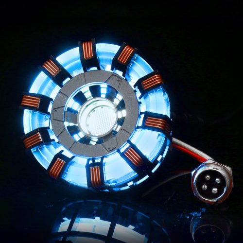 MK2 Acrylic Tony ARC Reactor Model DIY Kit USB Chest Lamp Movie Props Illuminant LED Flash Light Set Gift 2