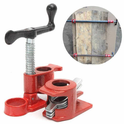 1/2inch Wood Gluing Pipe Clamp Set Heavy Duty Profesional Wood Working Cast Iron Carpenter's Clamp 12