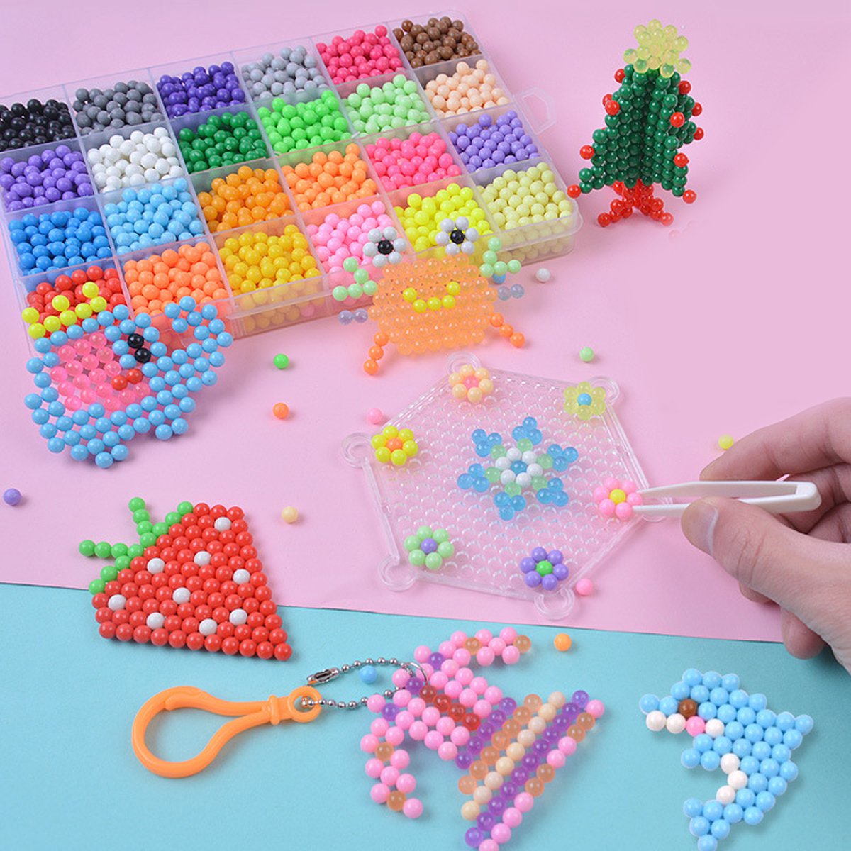 Fuse Perler Jigsaw Puzzle, Aquabeads Water Beads