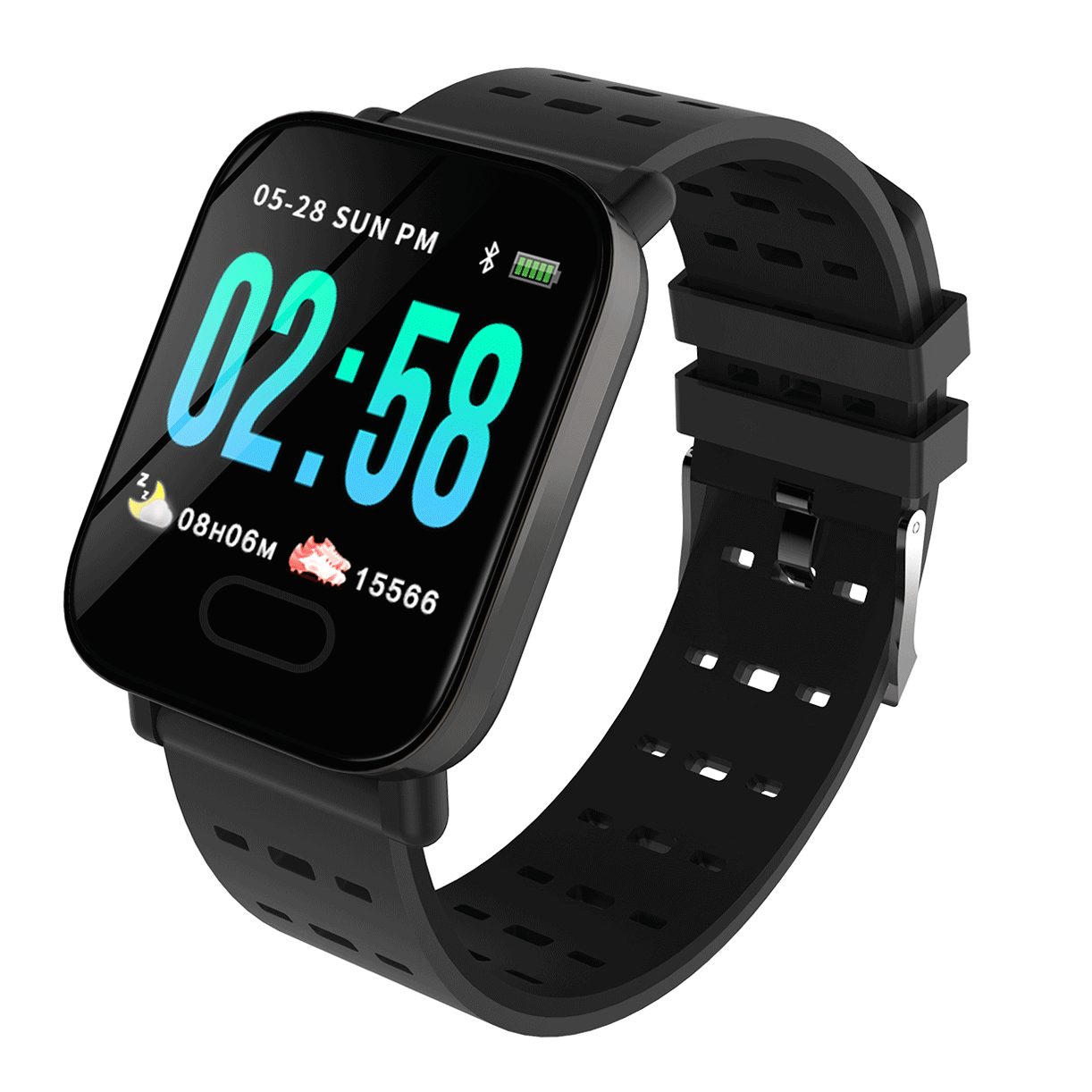 Bakeey M20 1.3' Big Screen Real Time HR Blood Oxygen Pressure Monitor Long Standby Sport Smart Watch 1