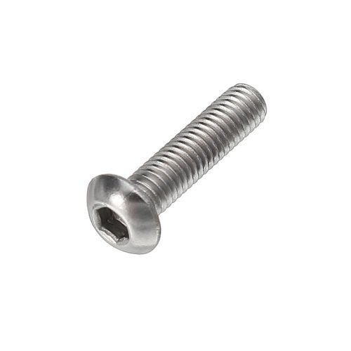 Suleve™ M3SH6 50Pcs M3 Stainless Steel Hex Socket Button Round Head Cap Screw Bolts 4-20mm Optional Length 6