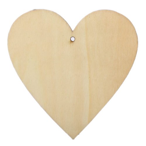 5Pcs 100mm Heart Wooden Board Tags Laser Engraving Sheet DIY Wood Craft Wedding Christmas Decoration 8