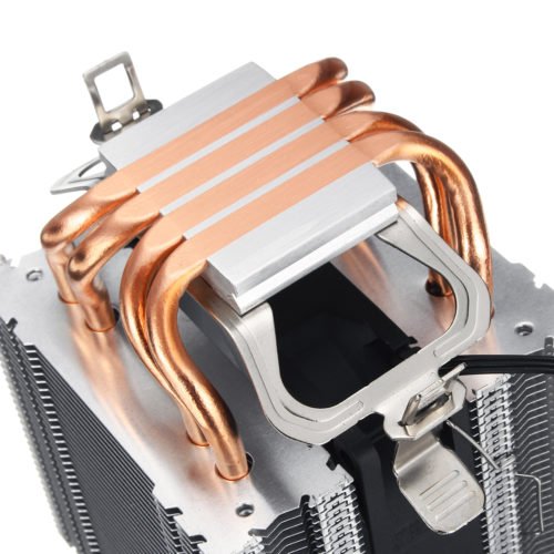 3Pin Four Heat Pipes Colorful Backlit CPU Cooling Fan Cooler Heatsink for Intel AMD 6