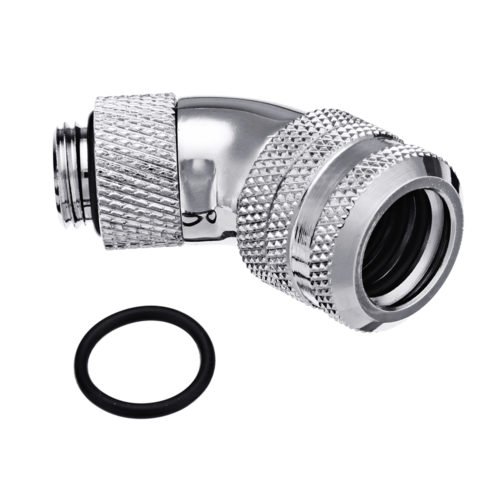 G1/4 Thread 45 Degree Water Cool Fittings PC Water Cooling Joints for 10*14mm Rigid Tube 3