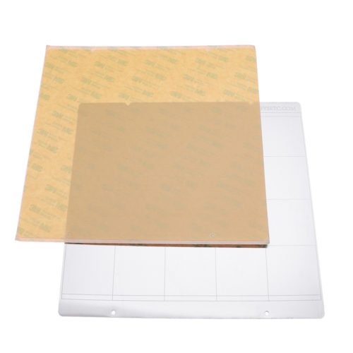 MK52 Hot Bed Iron Plate 253.8*241mm with 2pcs Adhesive PEI for 3D Printer 3