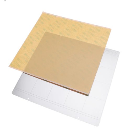 MK52 Hot Bed Iron Plate 253.8*241mm with 2pcs Adhesive PEI for 3D Printer 2