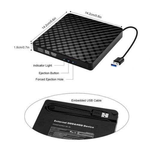 DVD Drive High Speed Data Transfer Player 3