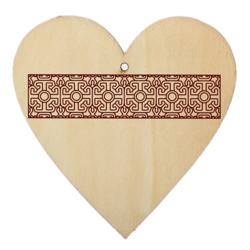 5Pcs 100mm Heart Wooden Board Tags Laser Engraving Sheet DIY Wood Craft Wedding Christmas Decoration 7