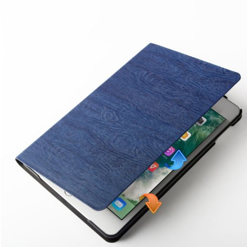 Wood Grain Pattern Smart Sleep Kickstand Case For iPad Mini 4 2