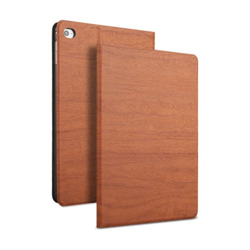 Wood Grain Pattern Smart Sleep Kickstand Case For iPad Mini 4 9