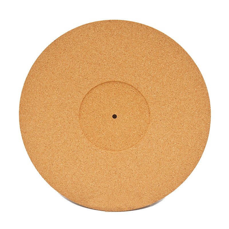 300mm 3MM Cork Wood LP Vinyl Turntable Record Pad Anti-skid Anti-static Soft Mat for Turntable Player 2