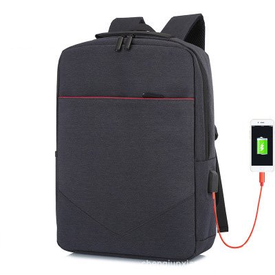 FLAMEHORSE Laptop Multifunctional Pure Color Business Casual Backpack USB Charging Trolley Bag 1