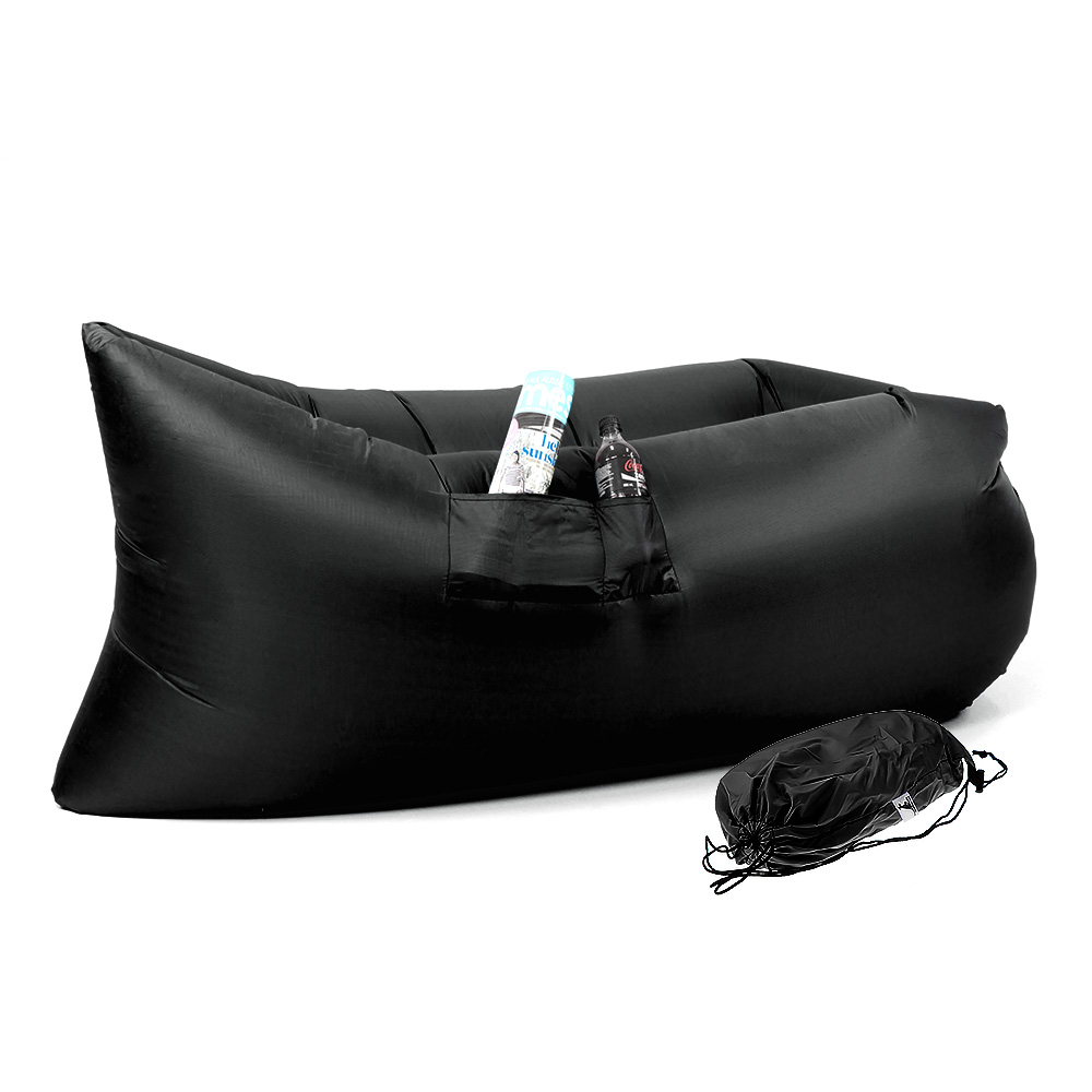 Wallaroo Inflatable Air Bed Lounge Sofa - Black