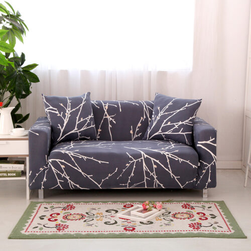 Textile Spandex Strench Sofa Chair Covers Printed Elastic Couch Cover Furniture Protector 4 Sizes