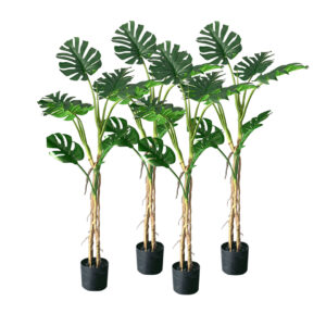 SOGA 4X 160cm Green Artificial Indoor Turtle Back Tree Fake Fern Plant Decorative