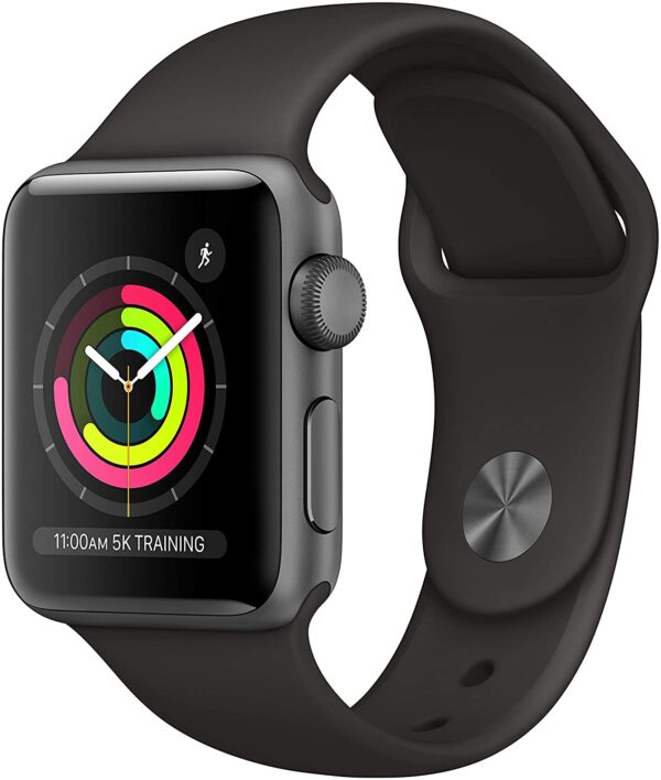 Apple Watch Series 3 (GPS, 38mm) - Space Gray Aluminum Case with Black Sport Band