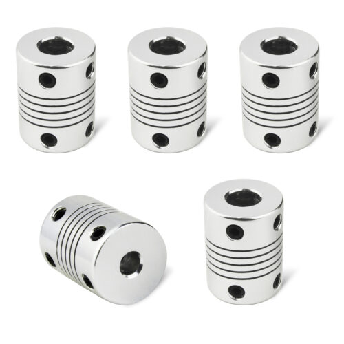 SIMAX3D® 5Pcs D8d5 Aluminum Flexible Shaft Coupling CNC Stepper Motor Coupler Connector for 3D Printer