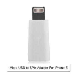 Micro USB to 8pin Adapter for iPhone 5S/5C/5/iPad Air/iPad Mini/iPod Nano7/Touch 5