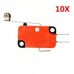 Wendao V-156-1C25 Micro Switch Long Hinge Roller Lever Stroke Limit Switches 10pcs 2