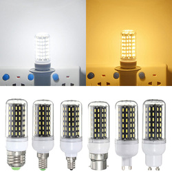 E27/E14/E12/B22/GU10 LED Bulb 6W SMD 4014 96 600LM Pure White/Warm White Corn Light Lamp AC 220V 2