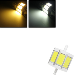 Dimmable R7S 78MM 10W COB SMD White/Warmwhite LED Flood Light Spot Corn light Lamp Bulb AC 85-265V 2